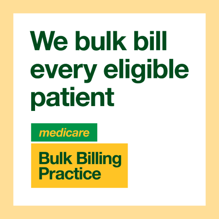 We bulk bill every eligible patient